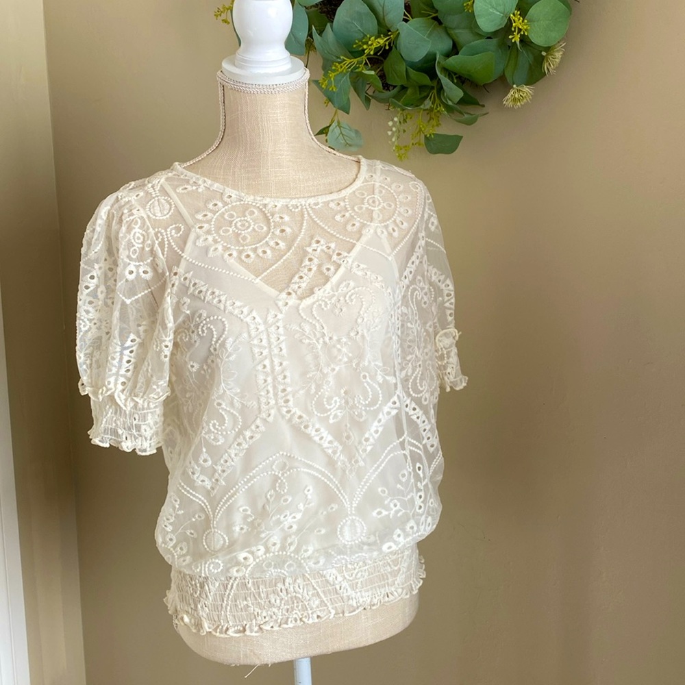 Express women’s lace top size small